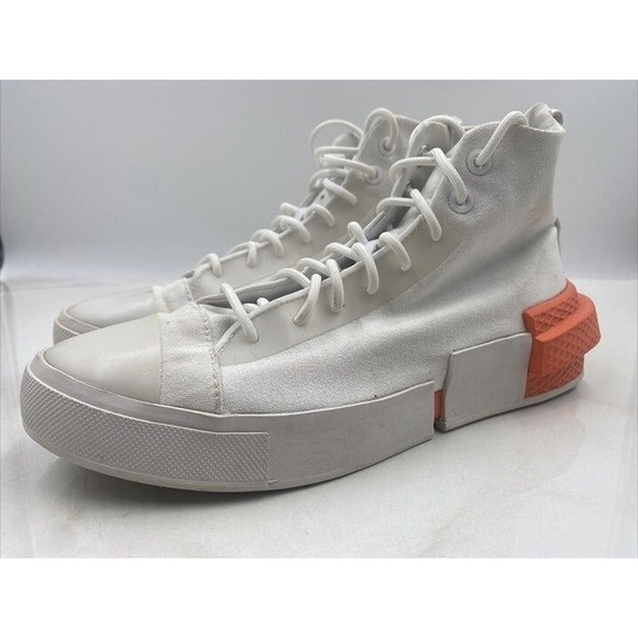 Converse All Star Shoes Womens Sz 9.5 Disrupt CX Hi Top White Orange 167753C - Picture 1 of 9